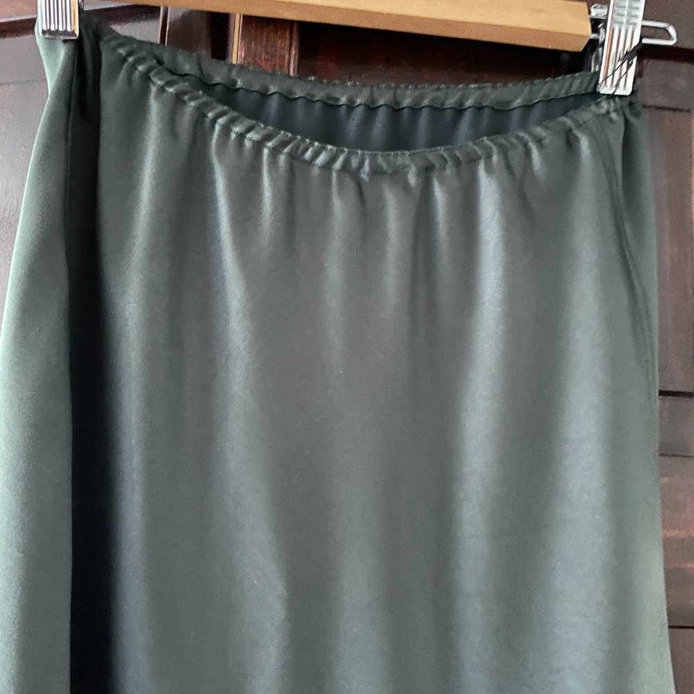 Christy Rilling Long Silk Green Skirt - Picture 5 of 5